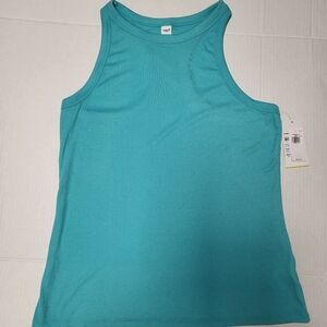 Old Navy Go-Dry Active Wear Teal Sleeveless Women's Top Size Large